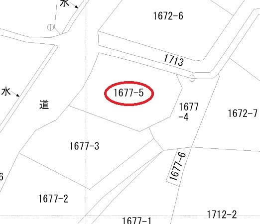 総社市岡谷　売地64.91坪 間取図・土地図