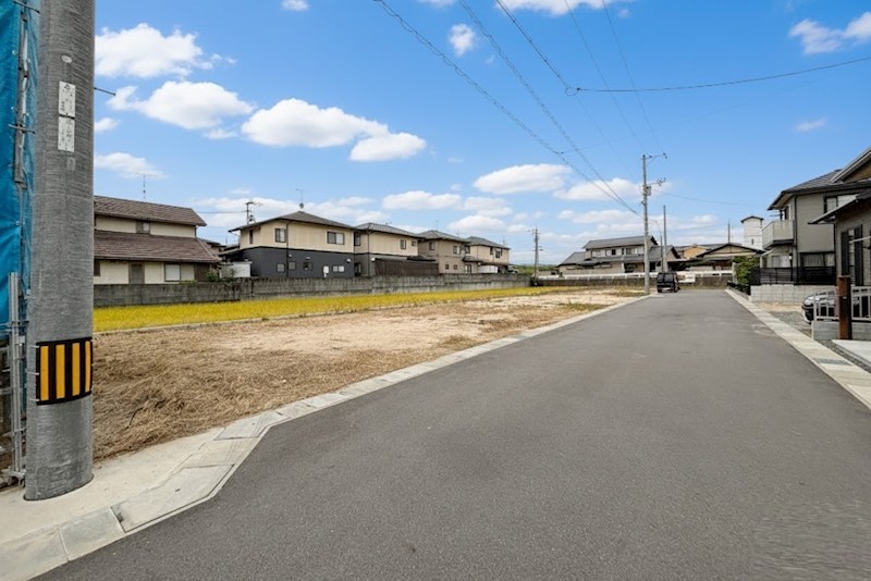 総社市清音柿木　全8区画分譲地　残り2区画 現地写真（前面道路含む現地写真）