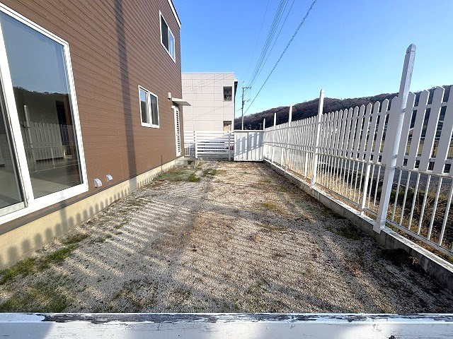 総社市井尻野　中古住宅　2018年築 現地写真（庭）