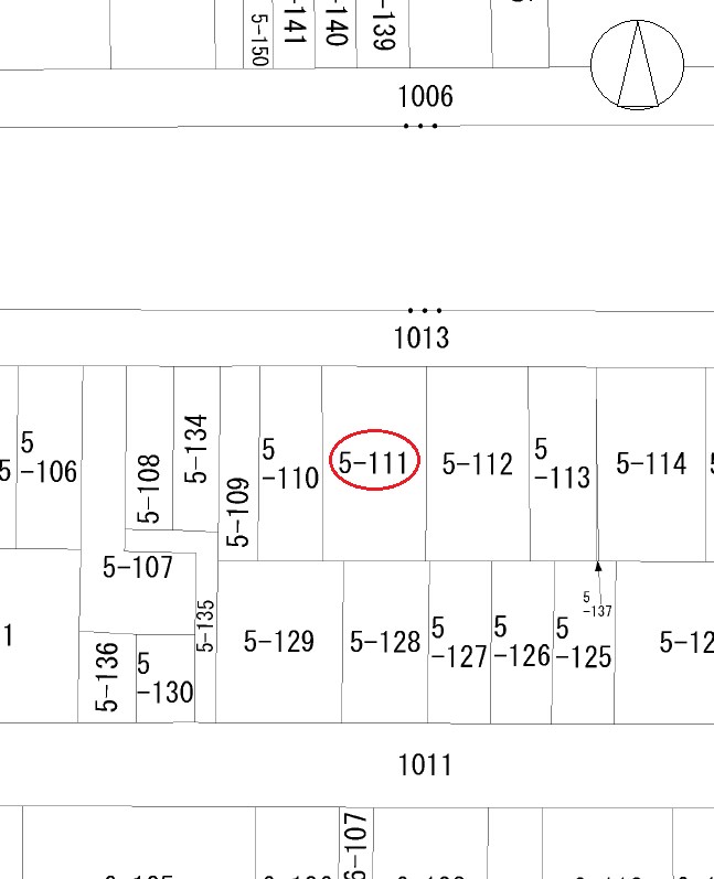 岡山市北区駅前町1丁目　土地29.73坪 間取図・土地図