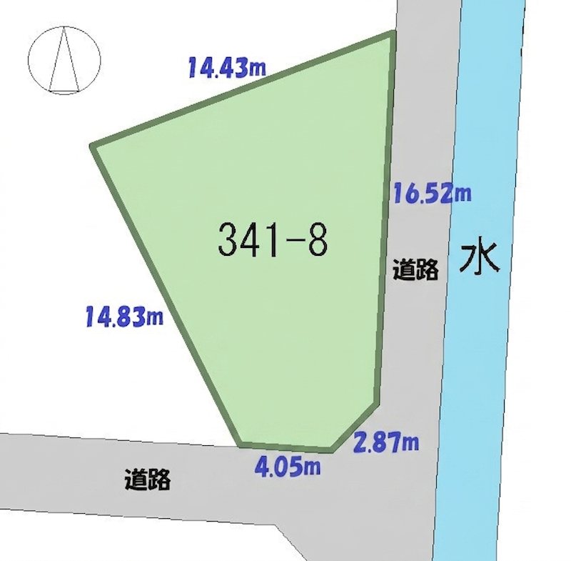 倉敷市中畝10丁目　土地 間取図・土地図