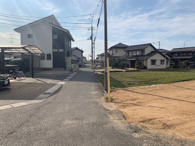 倉敷市中畝10丁目　土地 現地写真（前面道路含む現地写真）