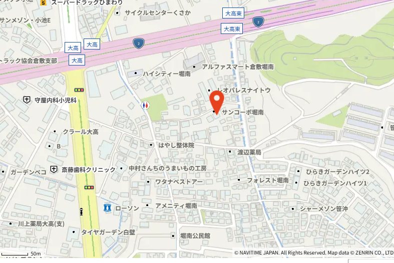 倉敷市堀南≪全２区画≫ 現地案内図