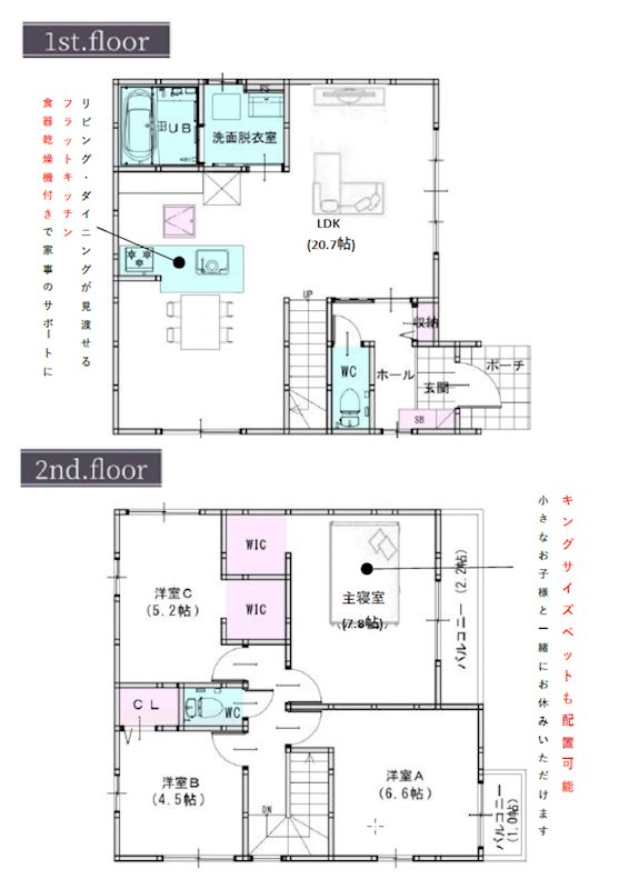 テラシエ岡山市北区一宮1期【全3棟】3号棟   間取図・土地図