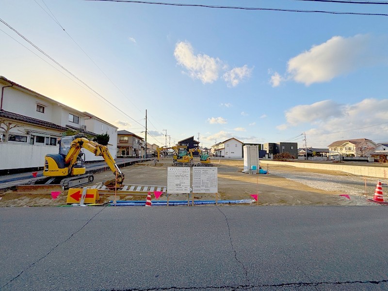 総社市清音柿木　全6区画分譲地（清音柿木南グリーンハイツ） 現地写真（前面道路含む現地写真）