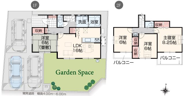 いろどりアイタウン倉敷市西阿知町【限定1棟】 間取図・土地図