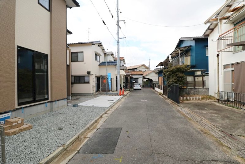 よかタウン倉敷市白楽町1期　新築戸建 現地写真（前面道路含む現地写真）