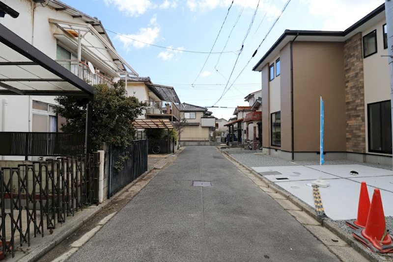 よかタウン倉敷市白楽町1期　新築戸建 現地写真（前面道路含む現地写真）