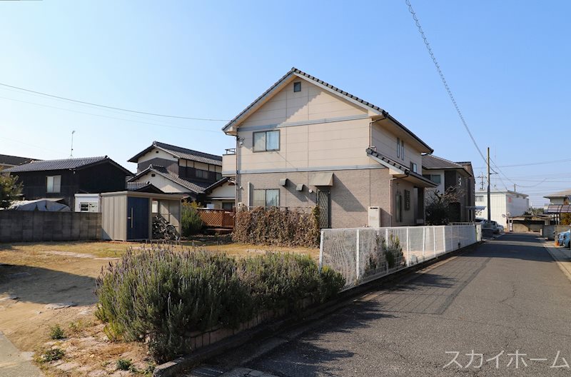 上富井　既存住宅　土地111坪 現地写真（前面道路含む現地写真）
