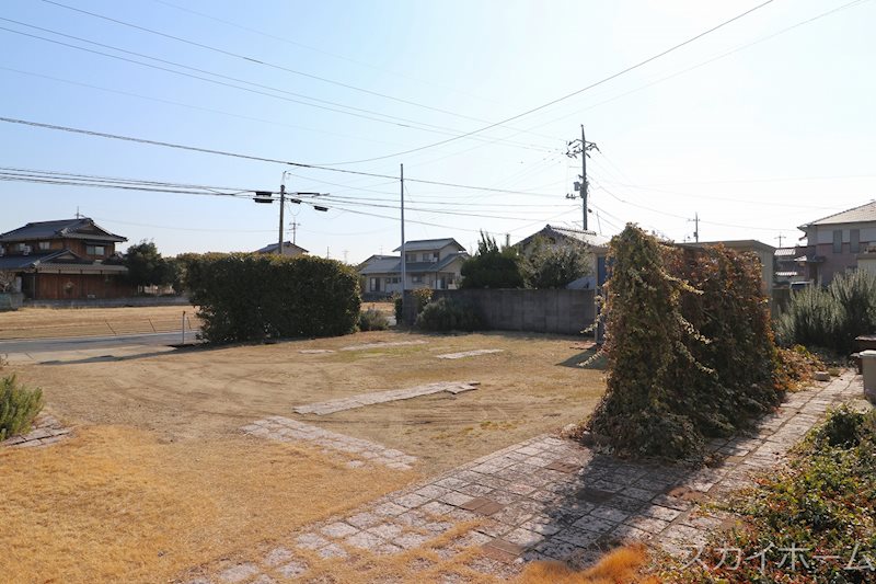 上富井　既存住宅　土地111坪 現地写真（庭）