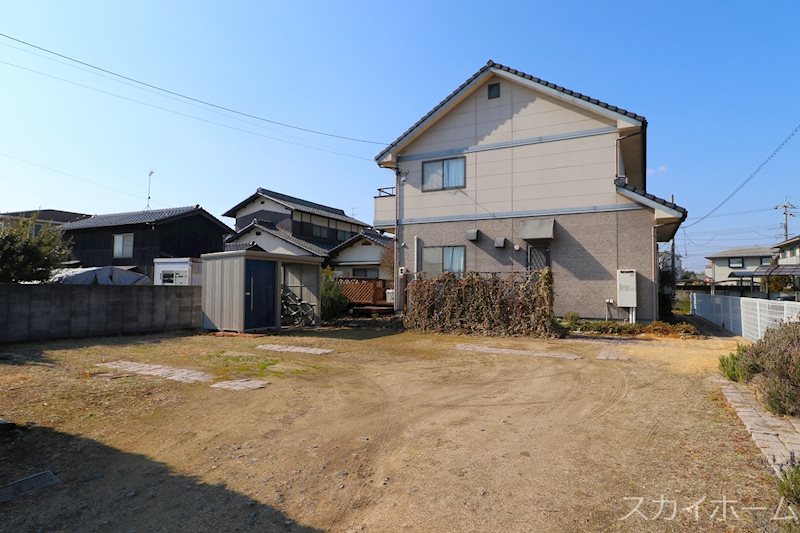 上富井　既存住宅　土地111坪 現地写真（駐車場）