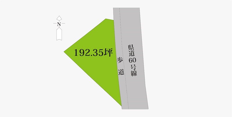 倉敷市安江商用地≪全1区画≫ 間取図・土地図