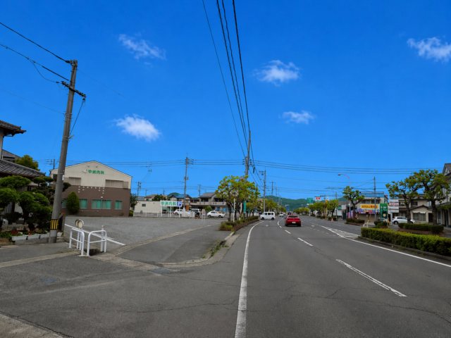 倉敷市安江商用地≪全１区画≫ 現地写真（前面道路含む現地写真）