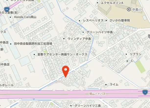 住友林業施工中島中古住宅　6LDDKK 現地案内図
