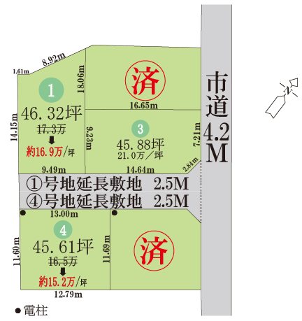 倉敷市福田町古新田2期≪全5区画≫土地 現地写真