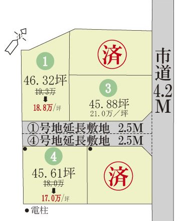 倉敷市福田町古新田2期≪全5区画≫土地 現地写真