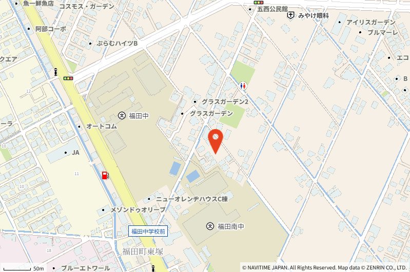 倉敷市福田町古新田2期≪全5区画≫土地 現地案内図