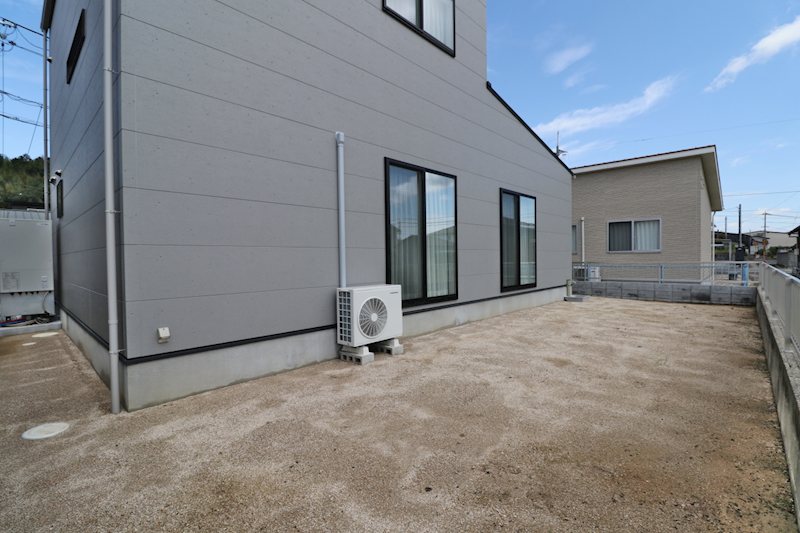 倉敷市真備町箭田　新築戸建て 現地写真（庭）