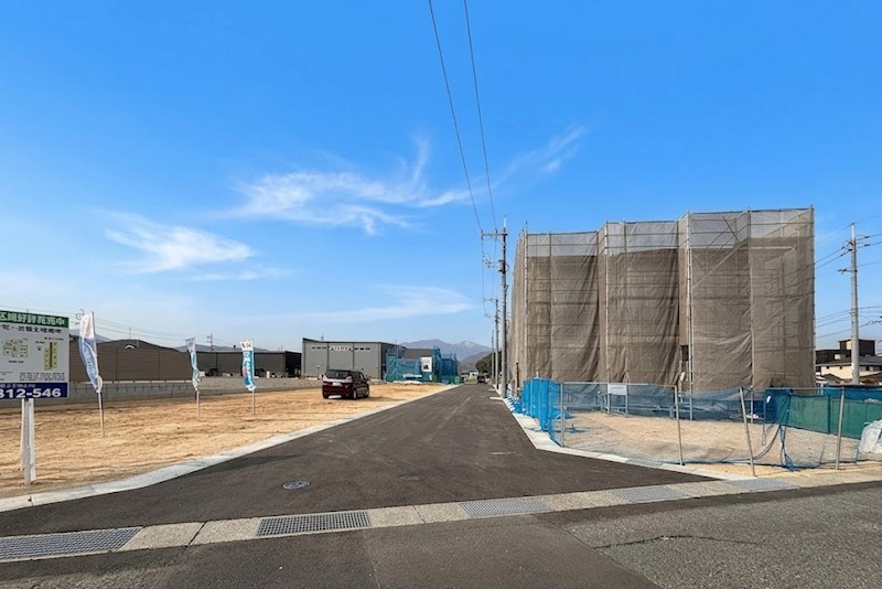セルリアンステージ総社市真壁　№5◆新築分譲住宅 現地写真（前面道路含む現地写真）
