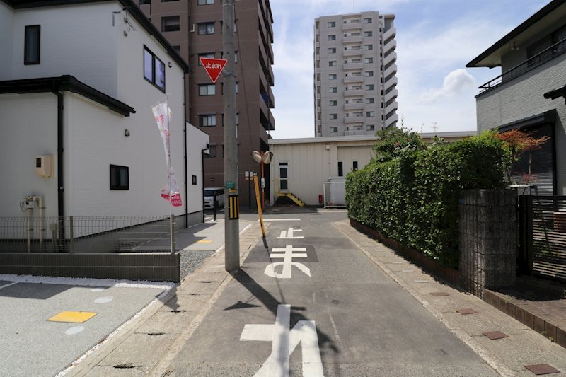 グラファーレ岡山市北区大元【限定2棟】1号棟 現地写真（前面道路含む現地写真）