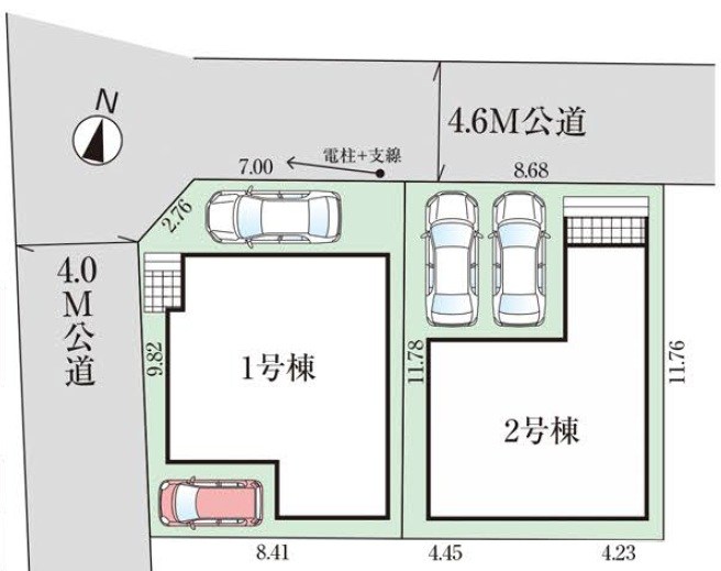 グラファーレ岡山市北区大元【限定2棟】2号棟 区画図