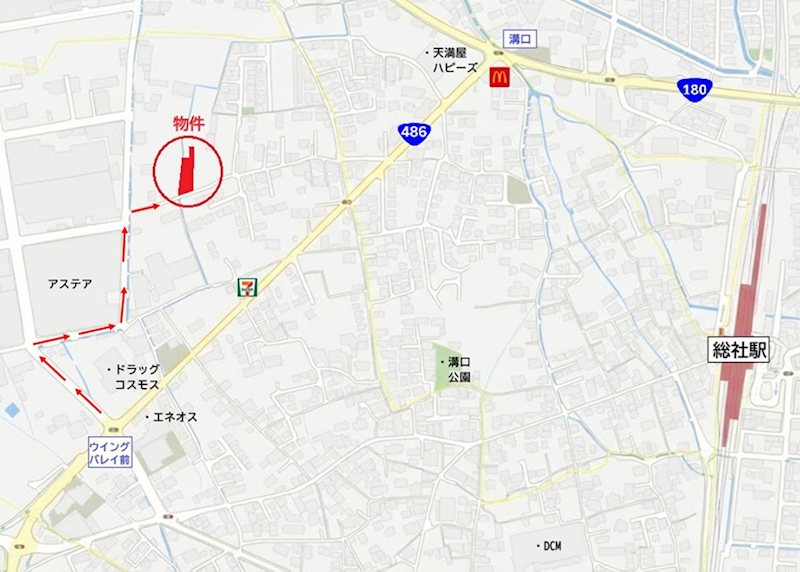 セルリアンステージ総社市真壁　№1◆新築分譲住宅 現地案内図