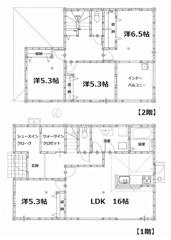リーブルガーデン総社市中原第8【限定1棟】◆新築分譲住宅 間取図・土地図