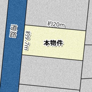 総社市駅南2丁目 売地 58.61坪 現地写真