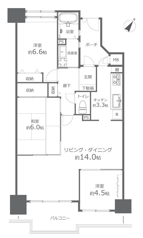 アルファステイツ老松町 間取図・土地図