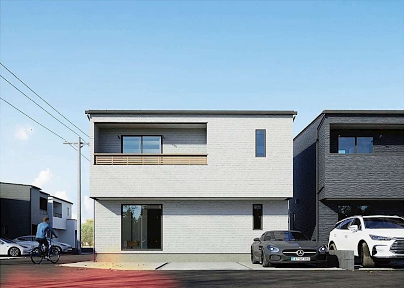 新築戸建　tochito倉敷市大島≪全２棟≫１号棟 完成予想図（外観）