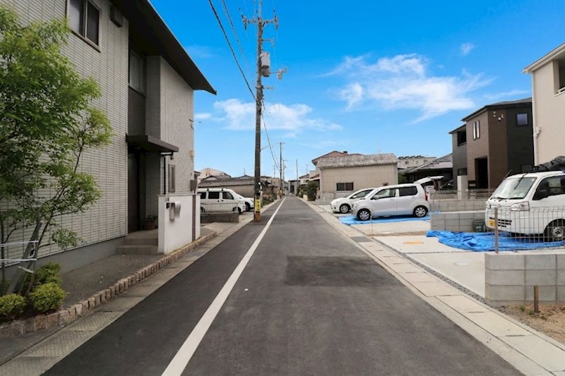 新築戸建　リーブルガーデン北区花尻みどり町第２≪全4棟≫4号棟 現地写真（前面道路含む現地写真）