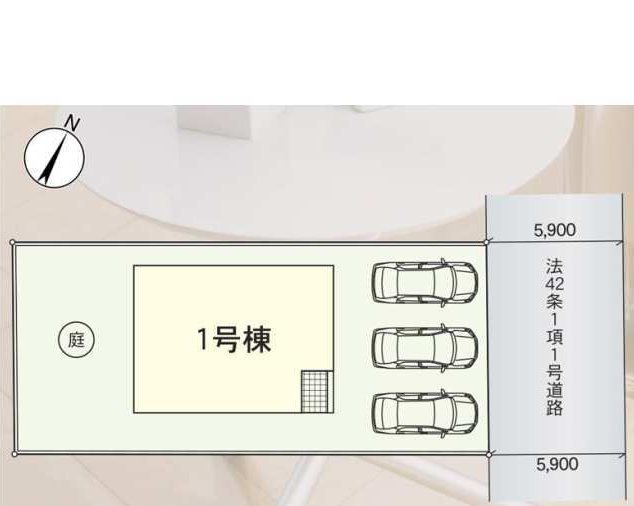 クレイドルガーデン倉敷市亀島第4【全1棟】 区画図