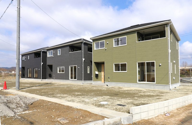 クレイドルガーデン倉敷市玉島阿賀崎第11≪1号棟≫全3棟　新築戸建 分譲済街並み写真
