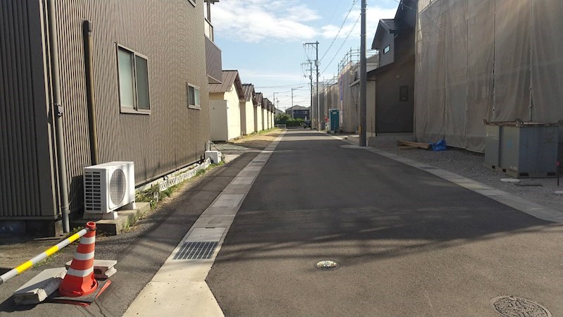 クレイドルガーデン倉敷市連島町鶴新田第17≪全4棟≫ 1号棟 現地写真（前面道路含む現地写真）