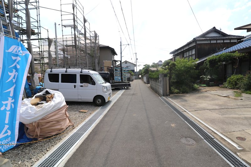 よかタウン岡山市北区庭瀬2期【全2棟】1号棟 現地写真（前面道路含む現地写真）
