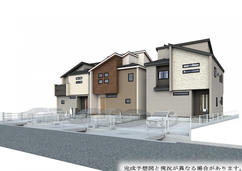 新築戸建　ブルーミングガーデン倉敷市中庄≪全5棟≫3号棟  完成予想図（外観）
