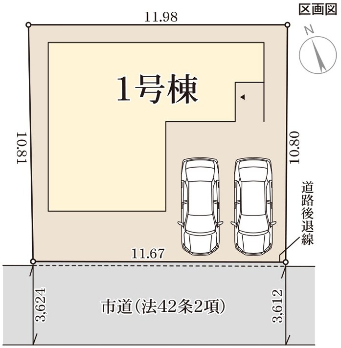 長期優良住宅　リーブルガーデン倉敷市茶屋町第3【限定1棟】 区画図