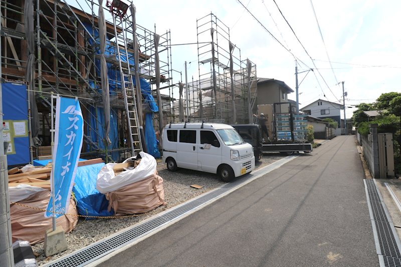 よかタウン岡山市北区庭瀬2期【全2棟】2号棟  現地写真（前面道路含む現地写真）