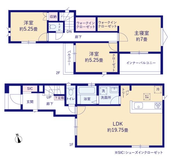 長期優良住宅　グラファーレ茶屋町３期【全２棟】２号棟 間取図・土地図