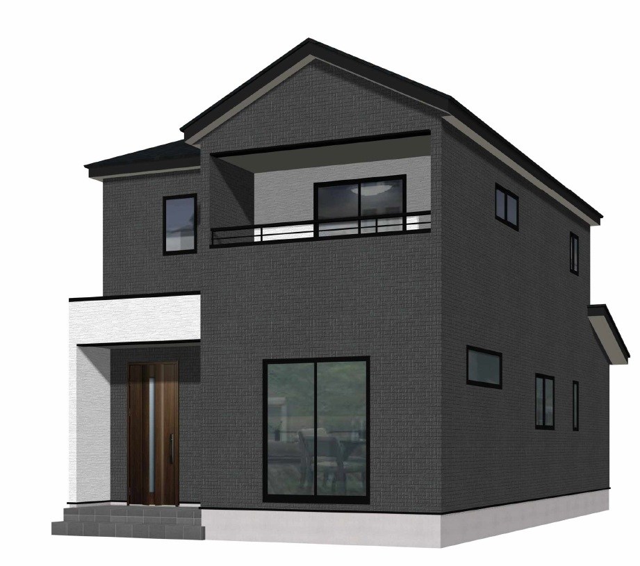 新築分譲住宅よかタウン総社市福井第2【限定2棟】1号棟 完成予想図（外観）