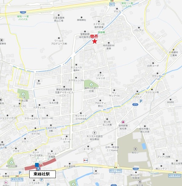 新築分譲住宅よかタウン総社市福井第2【限定2棟】2号棟 現地案内図