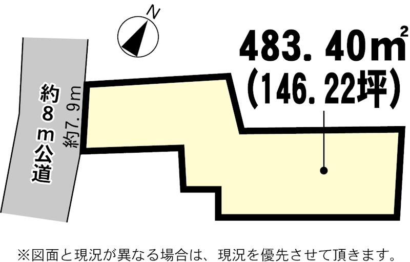 土浦市文京町 間取図・土地図