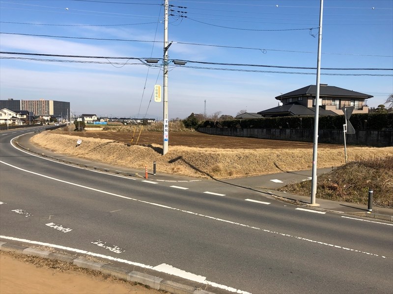 つくばみらい市小張　土地 現地写真