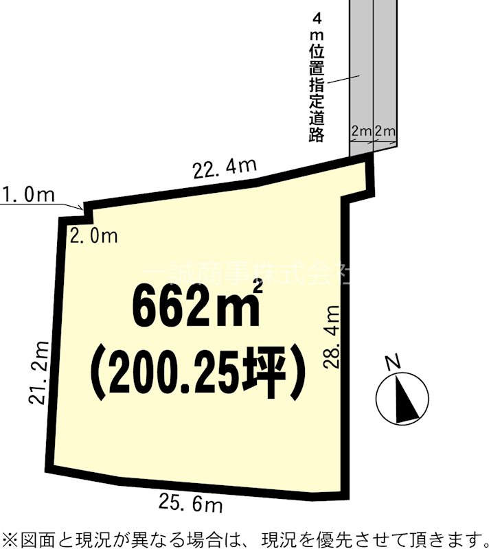 水戸市千波町 間取図・土地図