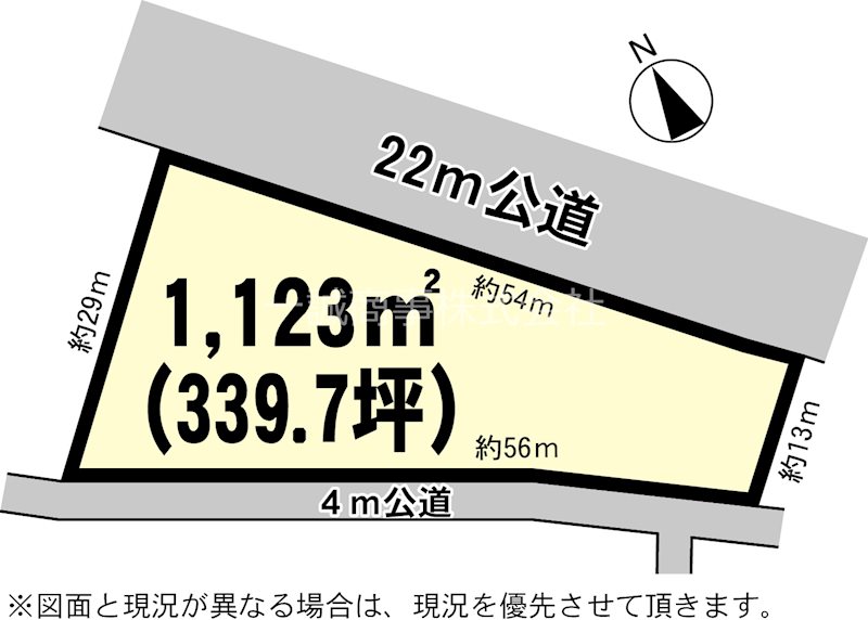 土浦市並木２丁目 間取図・土地図