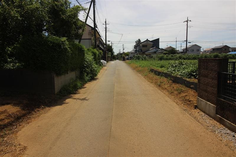 つくば市大角豆 現地写真（前面道路含む現地写真）