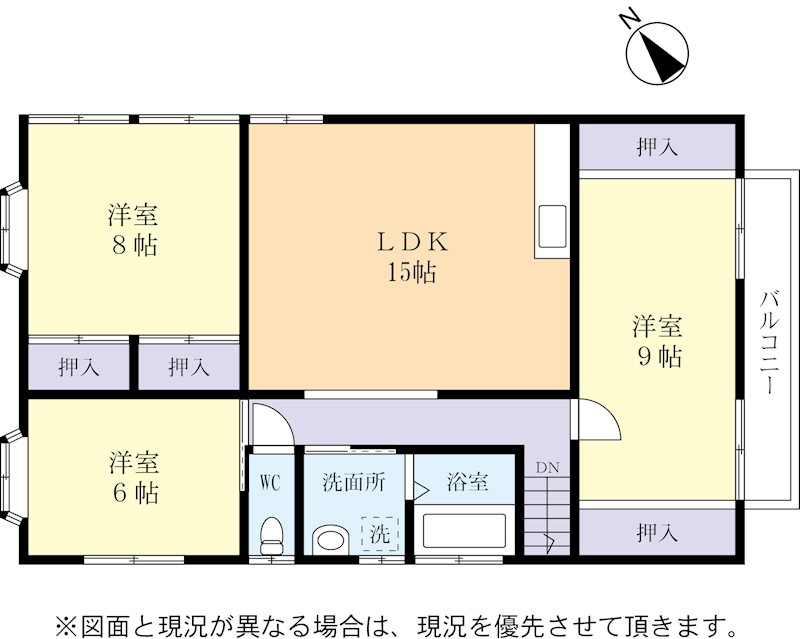 土浦市神立町 間取図・土地図