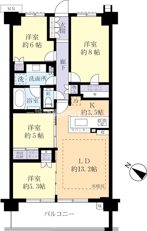 ウェリスつくば研究学園テラス   間取図・土地図