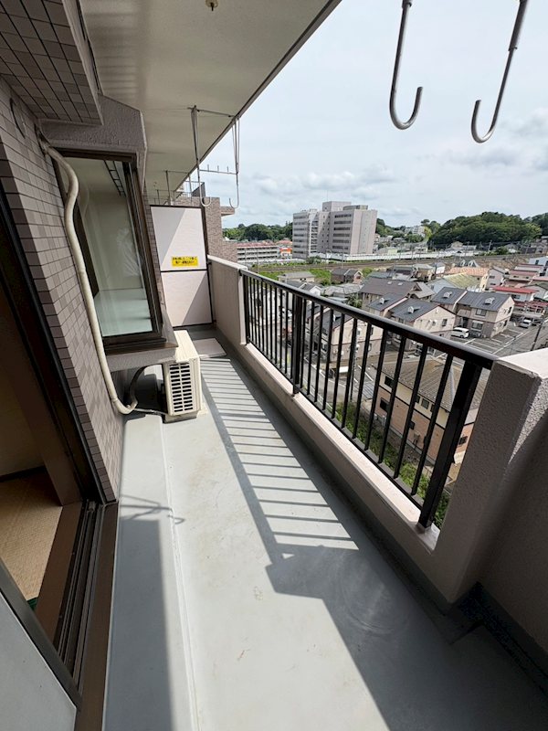 キャッスル土浦 現地写真（バルコニー）