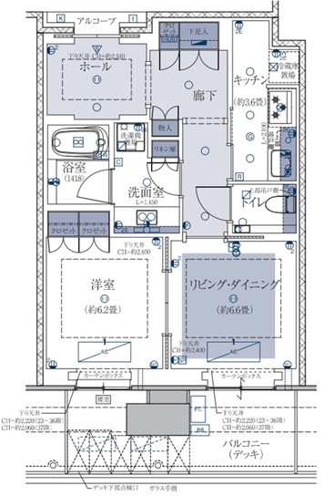 グラングリーン大坂 THE NORTH RESIDENCE 間取図・土地図